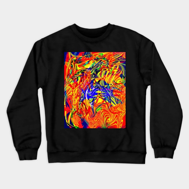 Crazy abstract 2, Crewneck Sweatshirt by Joelartdesigns